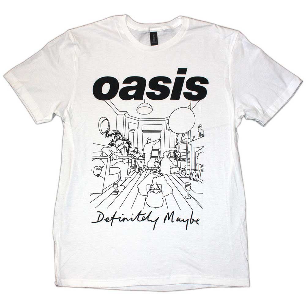 OASIS オアシス (10月 来日 記念 ) - Definitely Maybe Line Drawing / Tシャツ / メンズ - PGS